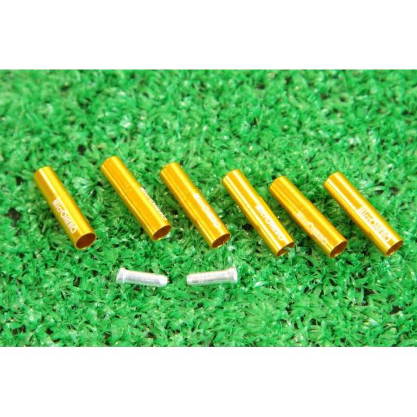 ・主な仕様： ・長さ：　約２３ｍｍ ・対応アウター外径：Φ５ｍｍ ・数量：ブレーキアウターエンドキャップ　６個　ワイヤーエンドキャップ　２個 ※ビニルパッケージ、マニュアル無