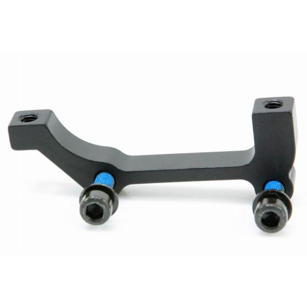 ・マイクロヒーロー（MicrOHERO）製、軽量設計のインタナショナルマウントアダプタ新品になります。 ・フロントで使用すると203ｍｍローター、リアで使用すると180mmローター対応になります。 ・各社のPOSTマウントキャリパーで使用可...