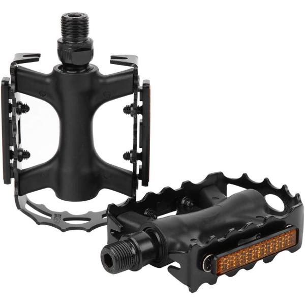 ・主な仕様：・両面フラット　サイズ　約　92mm x 62mm・ペダル軸ネジ寸法(インチxTPI)BC 9/16x20T.P.I.・ペダル軸材質:　クロモリブデン鋼・ボディ材質:　ABS樹脂　アルミ合金6061・平均重量(ペア):　約　25...