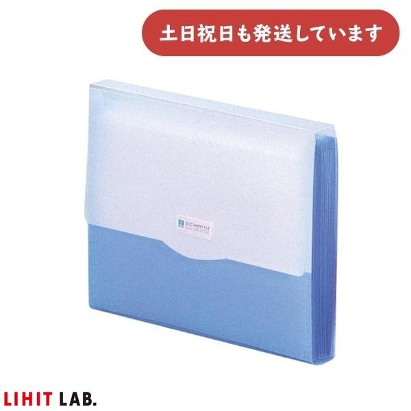 【在庫限り】リヒトラブ リクエスト ドキュメントファイル A4 13ポケット G5610 青[ゆうパケット対象外] 文房具 文具 図面 書類 保存 保管 LIHIT