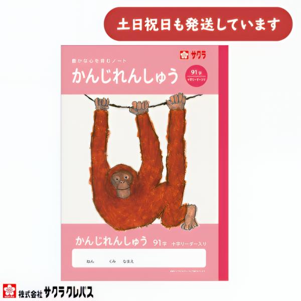 サクラクレパス 豊かな心を育むノート 漢字練習 91字 リーダー入り B5 文房具 文具 かんじれんしゅう 学童文具 サクラ学習帳