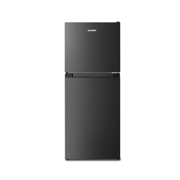 COMFEE' 冷蔵庫 132L 幅47cm 右開 ブラック 2ドア スリム 小型 COMFEE' 冷蔵庫 132L 幅47cm 右開 ブラック 2ドア スリム 小型
