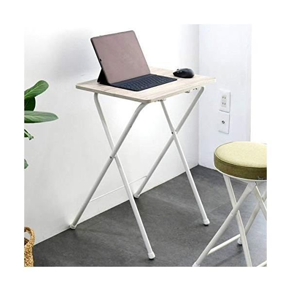 色：アンティークアイボリー/ホワイト完成品(組立不要)本体サイズ: 幅50*奥行48*高さ70cm、天板サイズ: 幅50*奥行40cm全体耐荷重:5kg材質:天板*パーティクルボードメラミン樹脂加工(傷や汚れに強い天板)、フレーム*スチール...