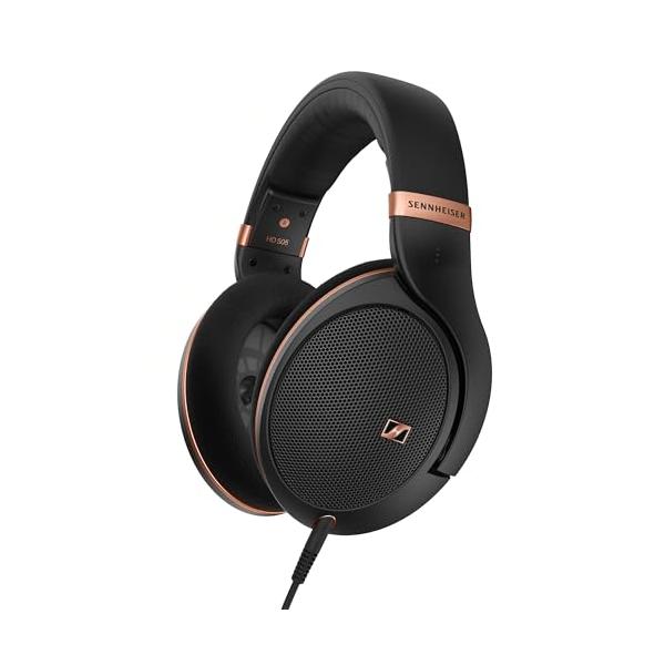 Sennheiser HD 505 Headphone - 透明感のあるクリアなサウンドとコントロールされた低音を備えた有線オーバイヤー ヘッドホン、快適性を向上させたスタジオ用で