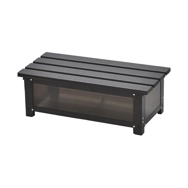 色：ダークブラウンサイズ：幅74×高さ24cm内寸:幅62.5*奥行28*高さ17cmアルミ製の天板は丈夫で軽いのが長所いつでも中身を確認ポリカーボネート使用色々使えるハンガー付き屋外置きに優しい底面網仕様ホーム＆キッチン:家具:廊下・玄関...