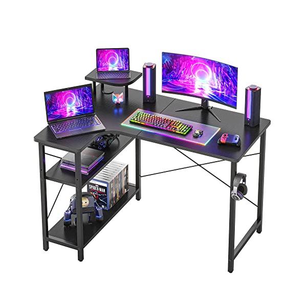 CubiCubi l字デスク パソコンデスク 机pcデスク 幅110cm