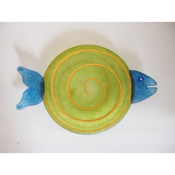 グラスアーティスト borowski お皿 ガラス アート 魚 ギフト 引越し 