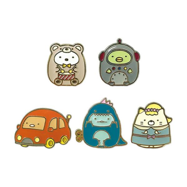 映画 すみっコぐらし ピンバッジ しろくま とかげ とんかつ ねこ 白熊