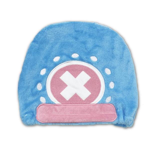 ワンピース タオルキャップ チョッパー ヘアキャップチョッパーの可愛い ヘアキャップ海やプール、お風呂の後にふわもこ素材でしっかり吸水かぶるだけでらくらくかわいくタオルドライ！【サイズ】約H185×W210×D25mm頭周り：(約)42〜5...