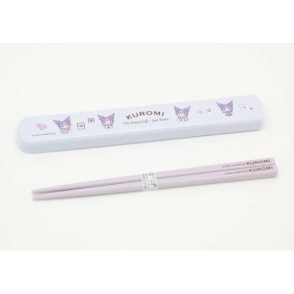 クロミ 引フタ 箸箱セット 19.5cm ケース付 抗菌 サンリオ 日本製近年人気が急上昇！クロミちゃんマイメロディの自称ライバルキャラとして人気のクロミ。2024年のサンリオキャラクター大賞で3位になるなど 知名度・人気共に注目のキャラク...