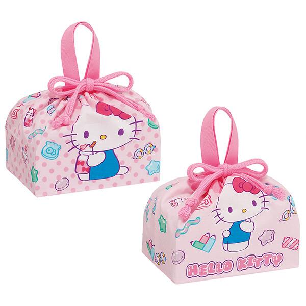 ランチ巾着 2P 【ハローキティ マシュグミ】 スケーター ランチグッズ キティ キャラクター 子供 女の子 園児 おすすめ 映画 アニメ ミミィ 女児 キティちゃん
