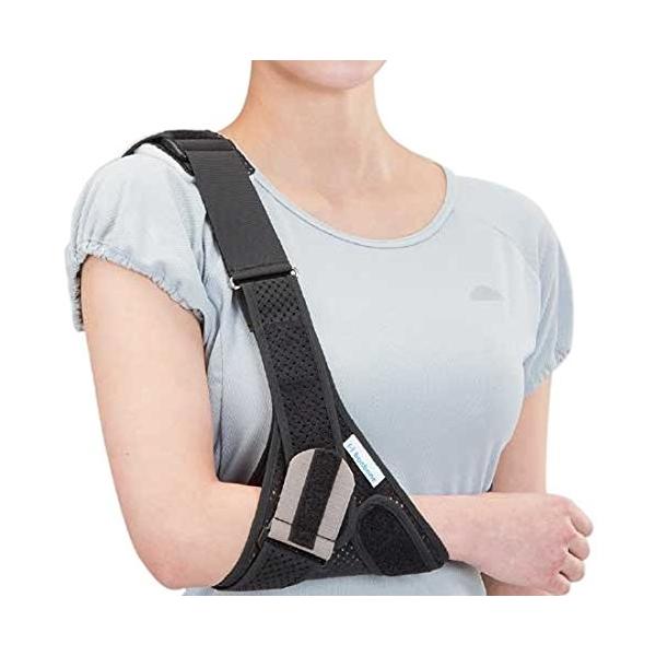 肩鎖関節を圧迫固定。取り外し可能なパッドで肩鎖関節を圧迫。メッシュ生地でオールシーズン快適に装着可能。サイズ調節も容易なので様々な体型の方にぴったりフィット。bonbone/おすすめ/骨折/腱/断裂/ひび/脱臼/捻挫/肩関節/サポーター/吊...