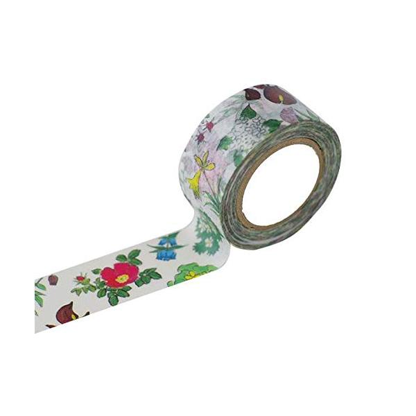 六花亭 花柄マスキングテープ 1巻10m