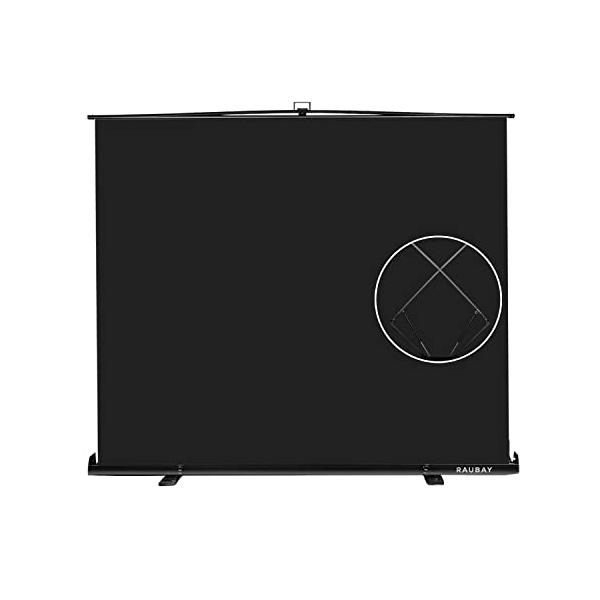 RAUBAY黒背景カーテン200cm×190cmポータブル折りたたみ式スタンド