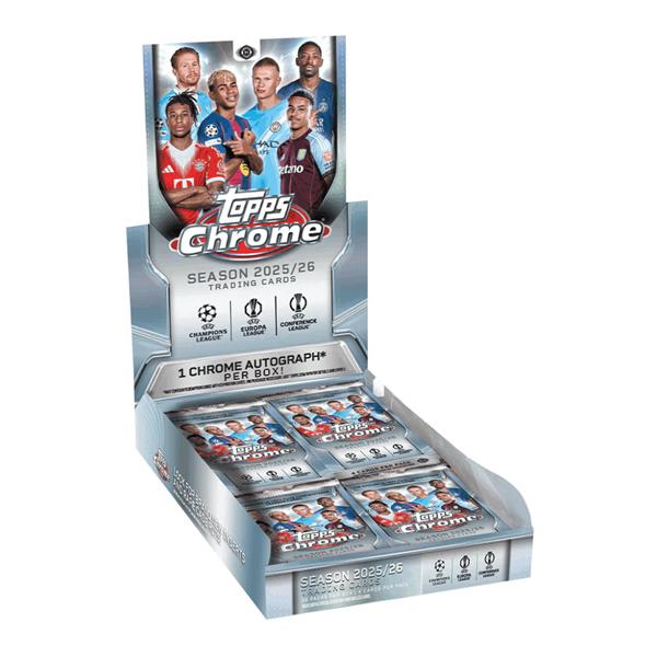 SOCCER 2025-26 TOPPS CHROME UCC HOBBY BOX（送料無料） : トレカ