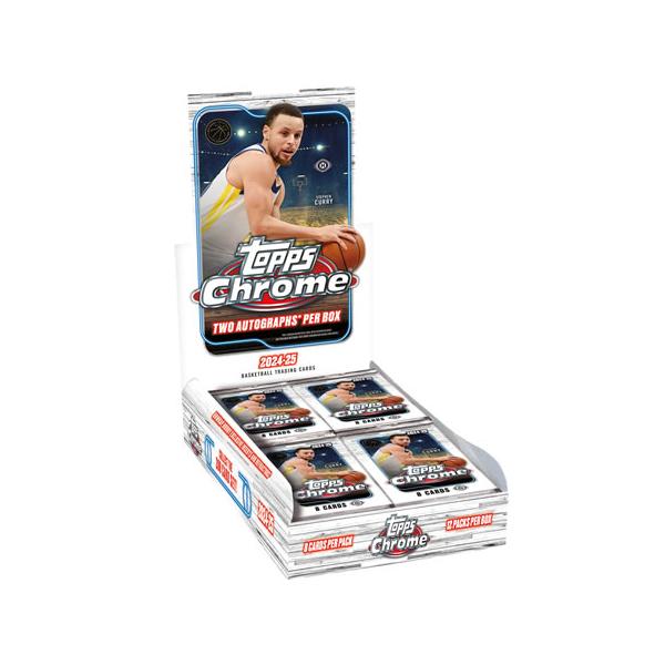 NPB Chrome トレーディングカード 24パックセット×10箱 Topps 2024-25 TOPPS CHROME BASKETBALL HOBBY BOX : トレカ