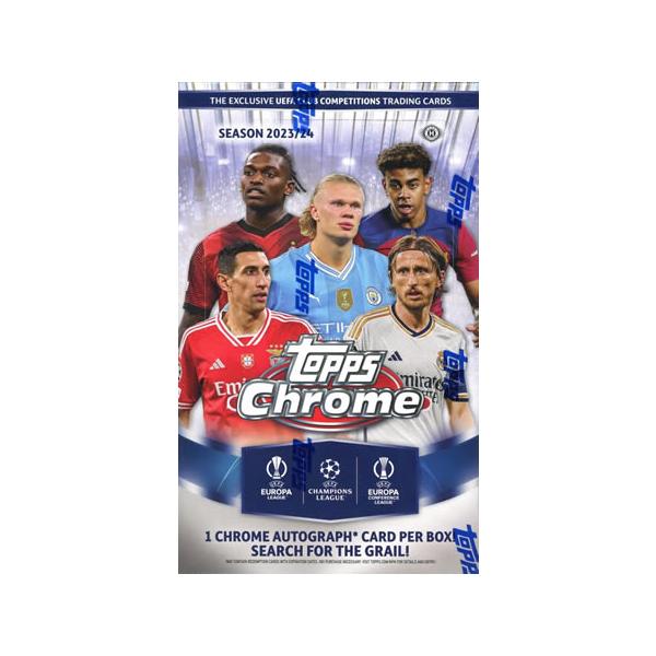 SOCCER 2023-24 TOPPS CHROME UEFA CLUB COMPETITIONS HOBBY BOX SOCCER 2023-24 TOPPS CHROME UEFA CLUB COMPETITIONS HOBBY BOX