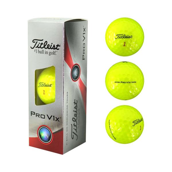 Titleist（タイトリスト） Pro V1x ボール イエロー 1スリーブ（3個入