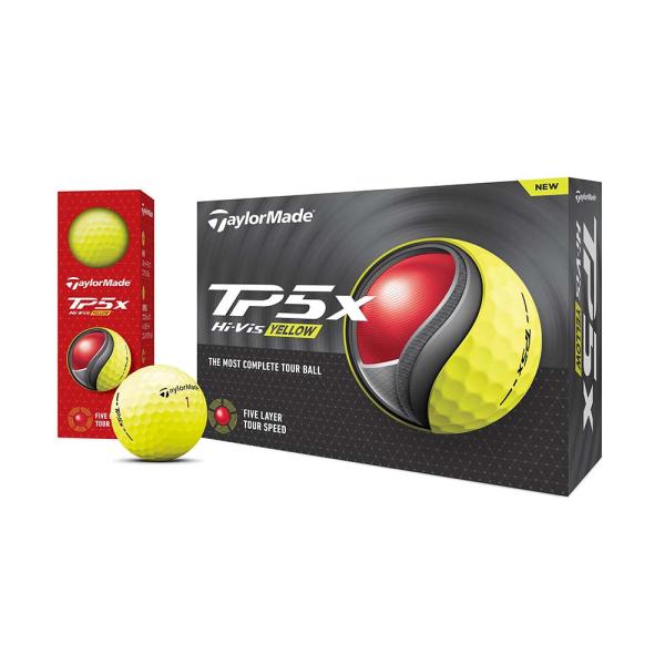 新品テーラーメイド2026 TP5xゴルフボール 1ダース(12球) イエロー TaylorMade（テーラーメイド） TP5x ボール イエロー 1ダース 2024