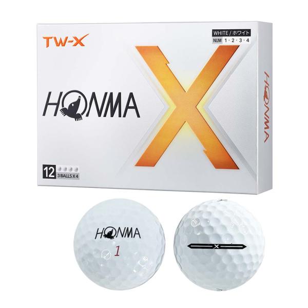 本間ゴルフ HONMA TW-X ボール BT2402 ホワイト 1ダース 2024