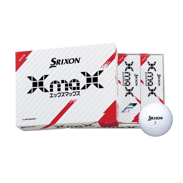 SRIXON XmaX ホワイト ゴルフボール 21個 新品未使用 スリクソン SRIXON XmaX（エックスマックス）ボール ホワイト 1ダース