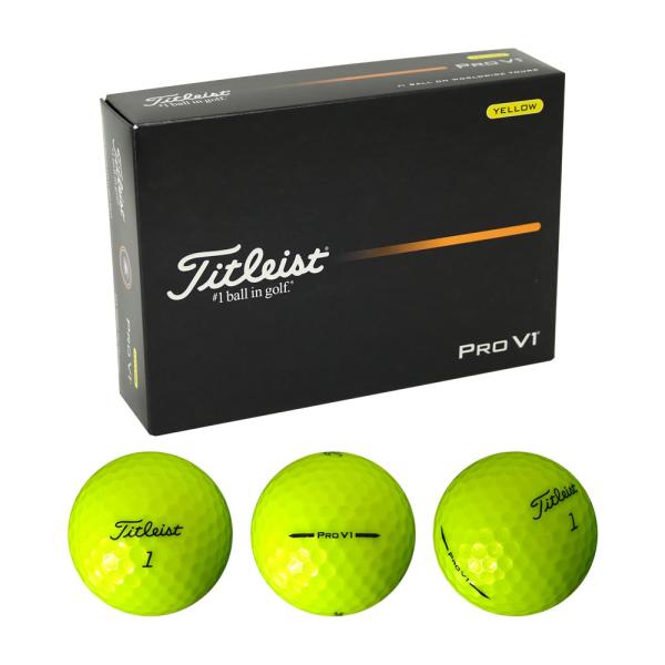 タイトリスト Titleist Pro V1 ボール イエロー 1ダース 2025 : 二木