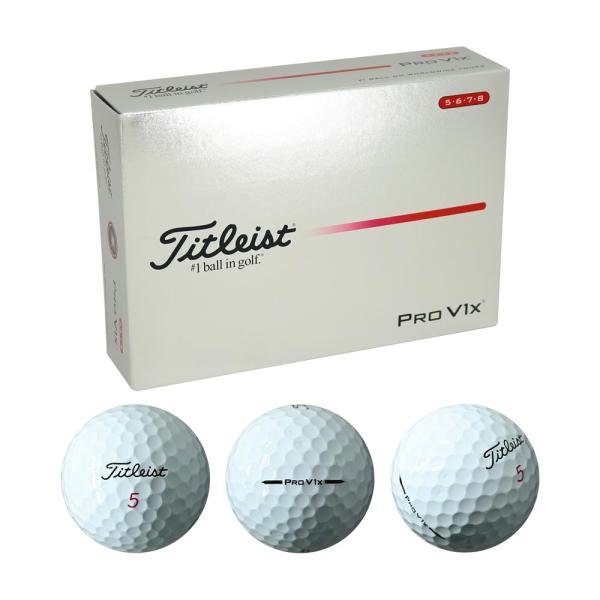 Titleist（タイトリスト） Pro V1x ボール (ハイナンバー) ホワイト 1