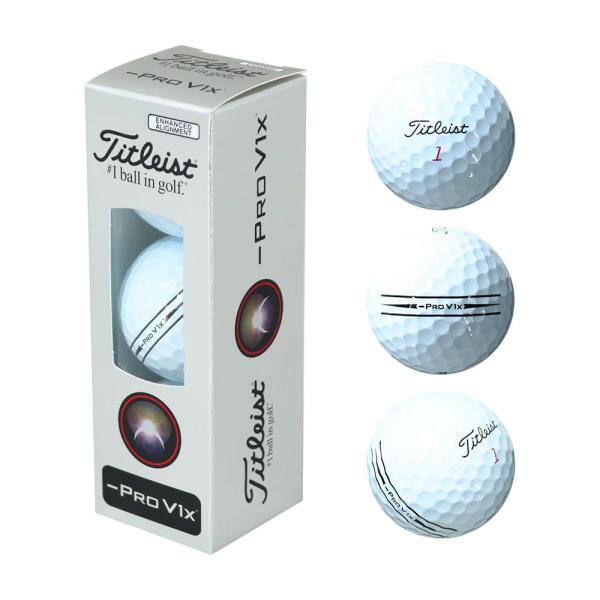 タイトリスト Titleist Pro V1x LEFT DASH AIM ボール ホワイト 1