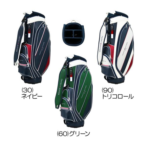 新品 トミーヒルフィガーゴルフ キャディバッグ THMG5SC4 グリーン