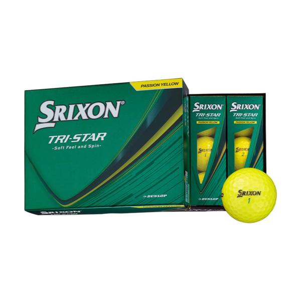 スリクソン SRIXON TRI-STAR ボール プレミアムパッションイエロー 1
