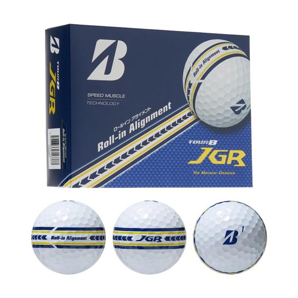 ブリヂストン BRIDGESTONE GOLF TOUR B JGR Roll-in Alignment ボール ホワイト 1ダース J5AXAR 2026