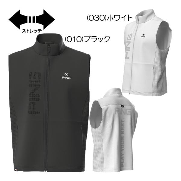 PING ピン（PING） ストレッチ布帛 メッシュジャガード