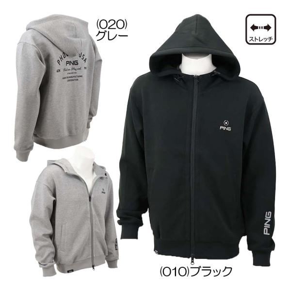 ピン PING 全方向ストレッチダンボールニットフルジップフーディー 621-62629031 メンズウェア 26秋冬モデル
