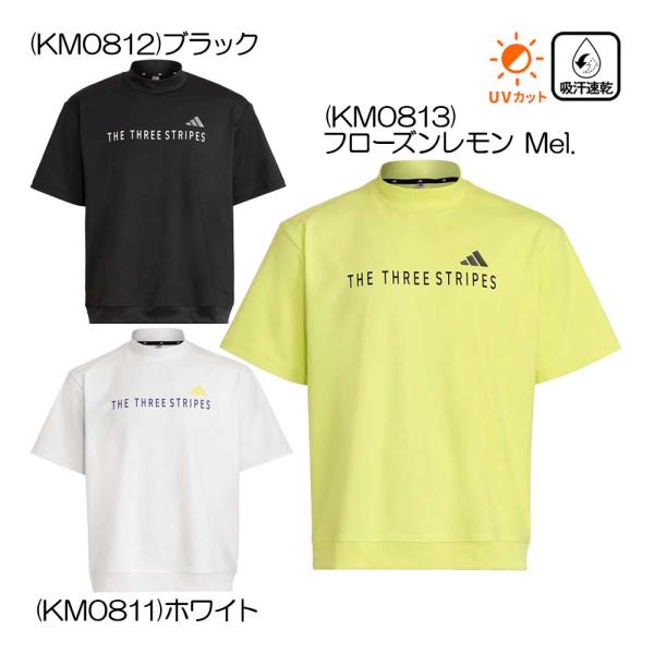 アディダス Adidas モックネック 半袖シャツ OGH79 メンズウェア 26秋冬モデル