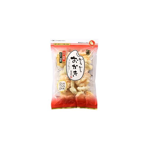 [Release date: March 18, 2024]:商品説明:サクサク軽い食感のソフトなおかき国内産もち米を100％使用し、3種類の優しい味わいに仕上げた サクッと軽い食感のおかきです。●3種類の味のご紹介●1)あっさり塩味瀬戸内...