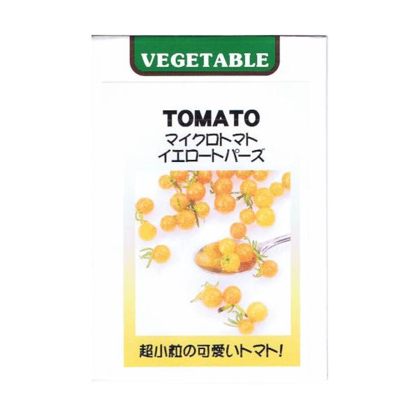 珍しい超小粒の黄色いミニトマトです。付け合せやサラダに、またいろいろな飾りなどにお薦めです。