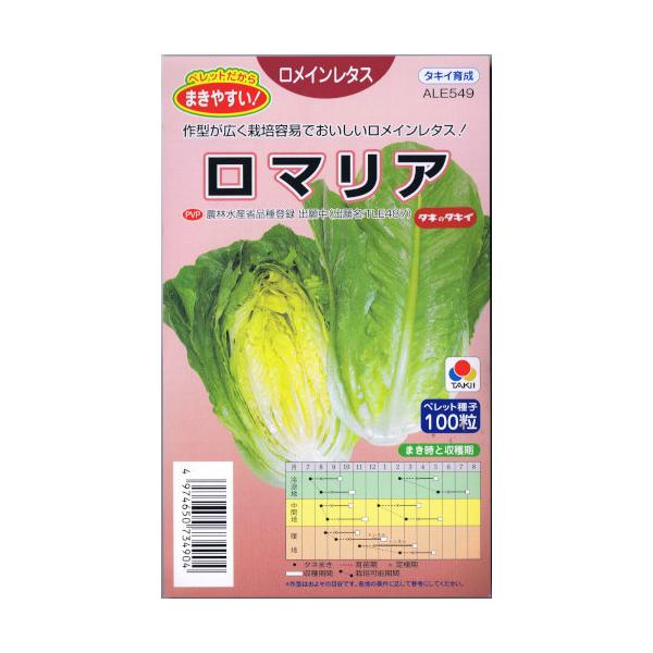 幅広い作型に適するロメインレタス。安定した結球性と晩抽性で、栽培しやすい。葉肉が厚く、シザーサラダや炒めものが楽しめる。