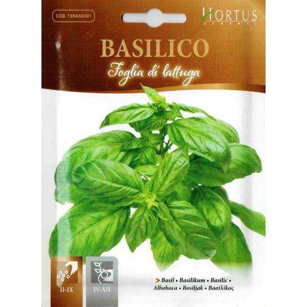 イタリア料理になくてはならないバジル（バジリコ）。本場イタリアから香り高いバジル（バジリコ）の種を3種類取り寄せました。その中でバジル（バジリコ）・フォグリア　ディ　ラトゥーガ（Foglia      di lattuga）は葉、草丈ともに...