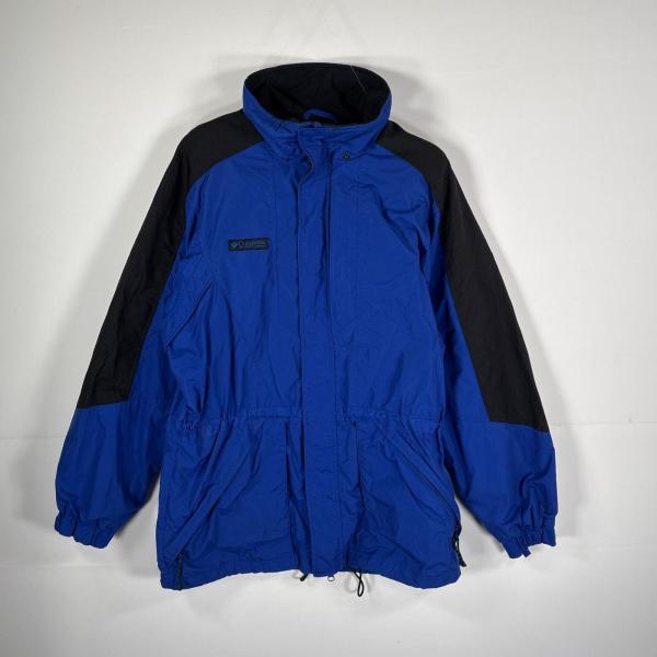 USA古着 90's/90年代 コロンビア Columbia ナイロンジャケット Sports Wear Company Double Whammy M ブルー×ブラック メンズ