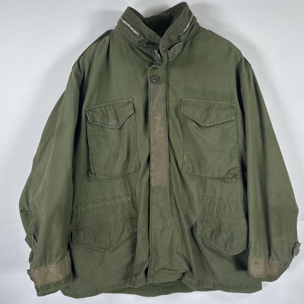古着 ヴィンテージ ミリタリージャケット M-65 2nd 実物 フィールドジャケット 米軍 アルミジップ  オリーブグリーン メンズ USA古着 ヴィンテージ ミリタリージャケット M-65 2nd アルミジップ