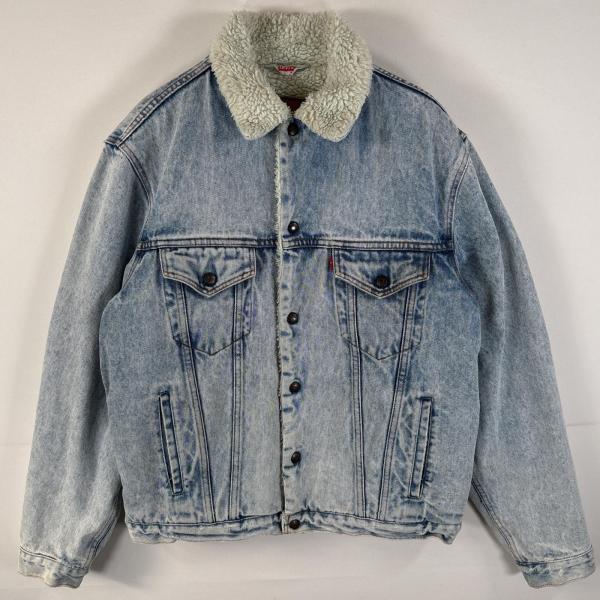 古着 90's/90年代 リーバイス Levi's ボアデニムジャケット 70608 02 ジージャン M インディゴブルー メンズ Levi's（リーバイス） 古着 90's/90年代 ボアデニムジャケット 70608