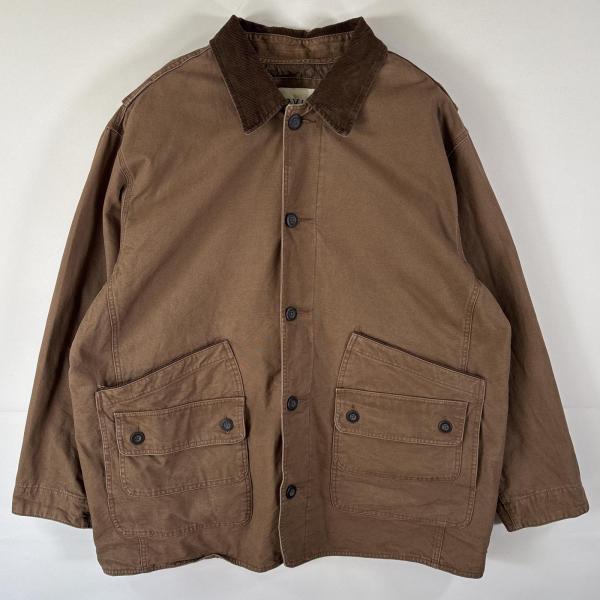 古着 オービス ORVIS ハンティングジャケット 中綿 キルティングライナー 襟コーデュロイ 大きいサイズ XXL  ブラウン メンズ