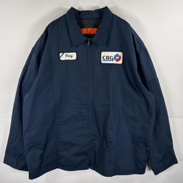 RED KAP（レッドキャップ） 古着 ワークジャケット 襟付き フルジップ