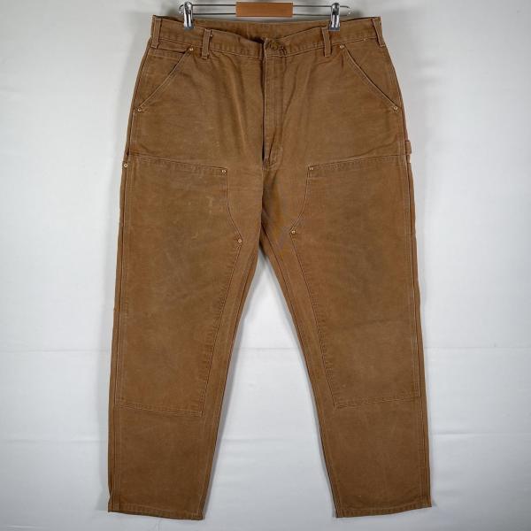 古着 カーハート Carhartt ワークパンツ ダック地 ペインター ダブルニー 大きいサイズ 作業着 w40 L34  ブラウン系 メンズ Carhartt（カーハート） 古着 ワークパンツ ダック地 ペインター