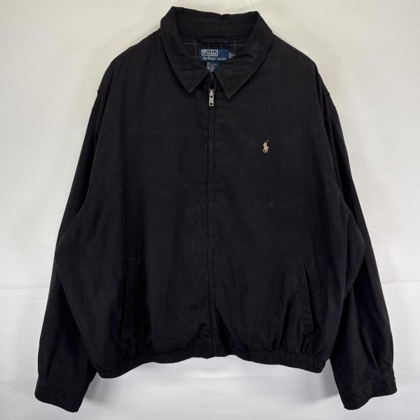 ベ*ン様 【希少80s】ポロバイラルフローレン スウィングトップ　ブラック XL 古着 ポロバイラルフローレン Polo by Ralph Lauren スウィングトップ