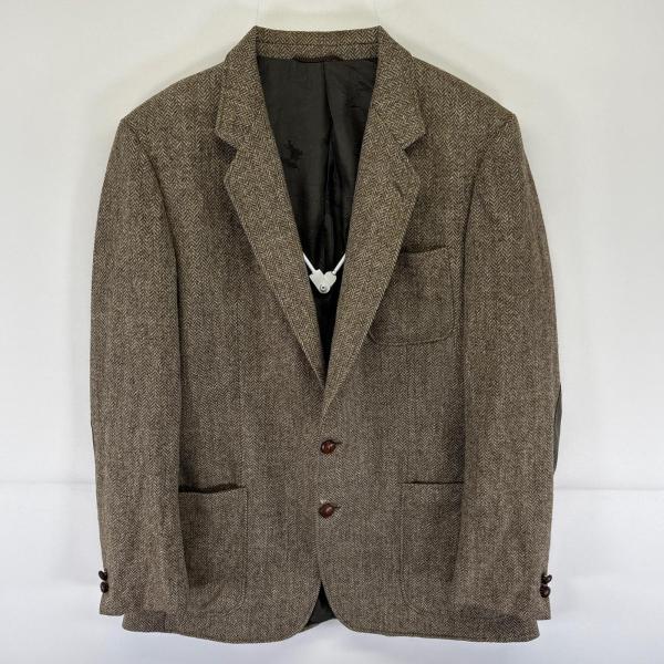 80s　90s　Burberry's　バーバリー　ツイードジャケット 80s】Burberrys バーバリー ツイードコート 比翼仕立て ウール