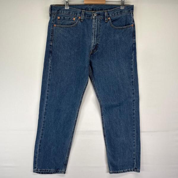 古着 リーバイス Levis USA製 デニムパンツ 505 ストレート ジーンズ ジーパン 5ポケット 長ズボン w36 L34  ホワイト メンズ Levi's（リーバイス） 古着 デニムパンツ 505 ストレート ジップフライ