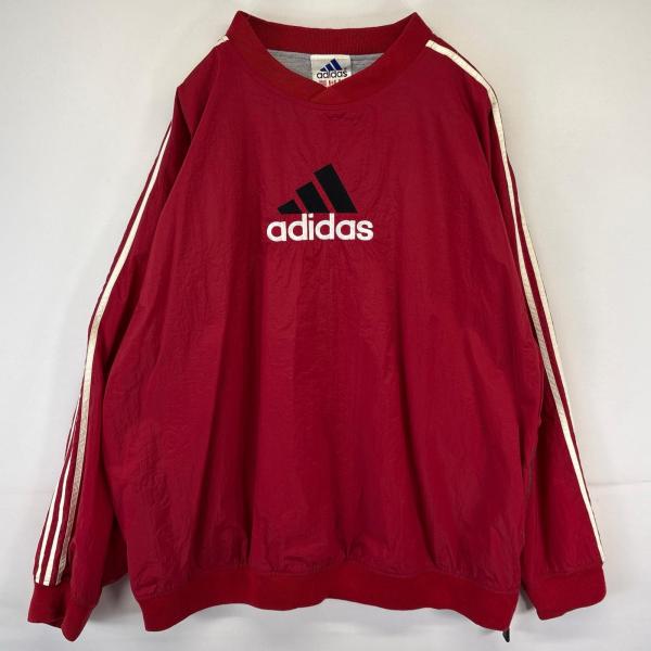90s　adidas　アディダス　リバーシブル ナイロン プルオーバー ピステ adidas（アディダス） 古着 ナイロンジャケット ナイロンプルオーバー