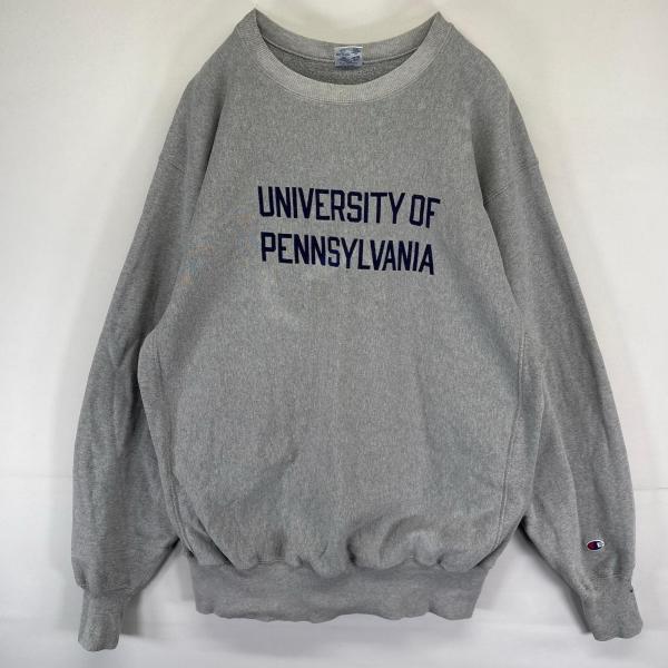 90s USA製 チャンピオン リバースウィーブ プリントスウェット 2XL Champion（チャンピオン） 古着 90's/90年代 スウェット トレーナー