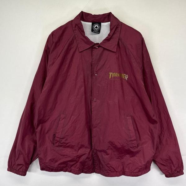 が*！様 80s THRASHER コーチジャケット　usa製 古着 スラッシャー Thrasher USA製 ジャケット コーチジャケット ロゴ